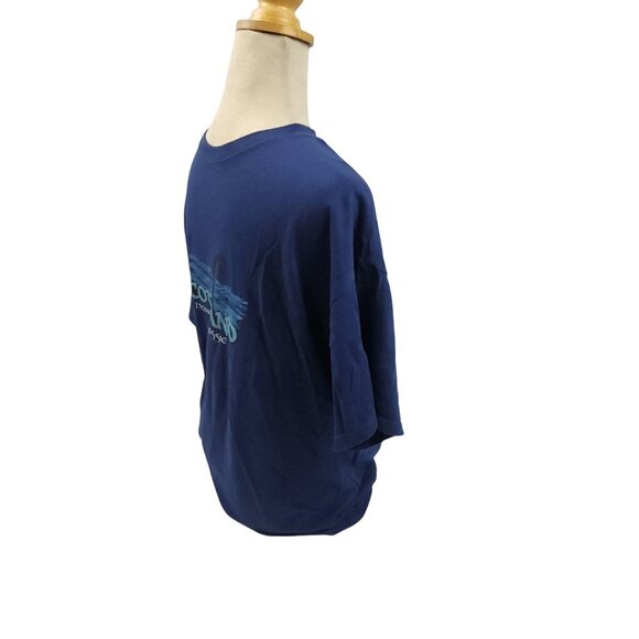 Scotland Home Of Nessie Navy Blue T-Shirt XL Fruit Of The Loom Cotton - Picture 6 of 8